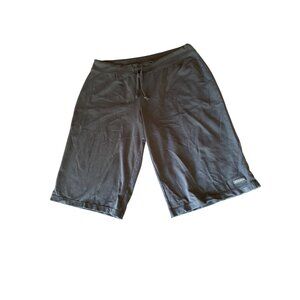 Athleta Womens Black Nylon Blend Mid-Length Lounge Shorts Med Comfort Lounge
